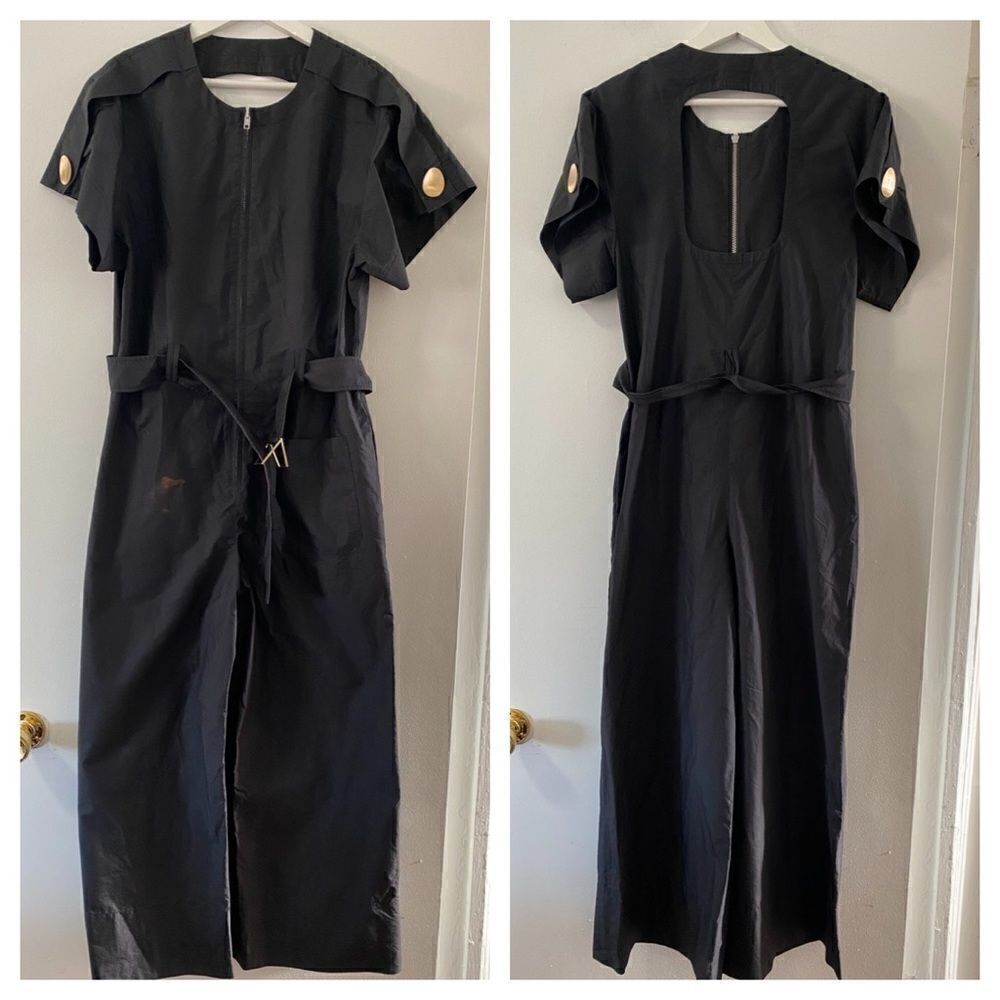 3.1 Phillip Lim Black Cut Out Jumpsuit - Picture 3 of 10